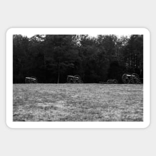 Hazel Grove Chancellorsville  Black and White Sticker